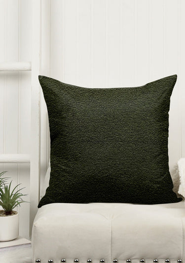 Faux Fur Green Cushion Covers | CovermyCushion 30x50cm / Dark Green / No thanks - cover only